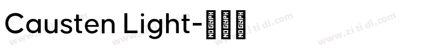 Causten Light字体转换